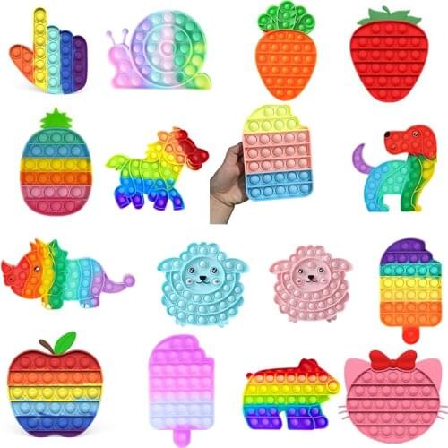 Fidget It Push Pop Bubble Sensory Toy Adult Kids Antistress Increase Focus Push Bubble Funny Anti-stress Fidget Reliver