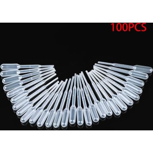 New 100Pcs Disposable Plastic Transfer Dropper Perfume Eye Dropper Practical Multi-function Dropper Refillable Bottles
