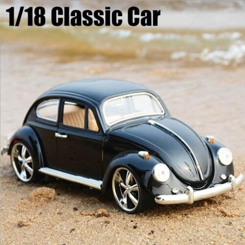 1:18 MZ Alloy Retro Classic Beetle Car Model Mini Car Toys Table Decor Model 2010A Kids Gift Free Shipping
