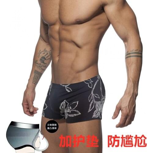 Low Waist Swimsuit Printing Swimwear Men 2020 Push Pad Mens Trunks Summer Fashion Swimming Suit Bathing Beach Wear Sea Surf