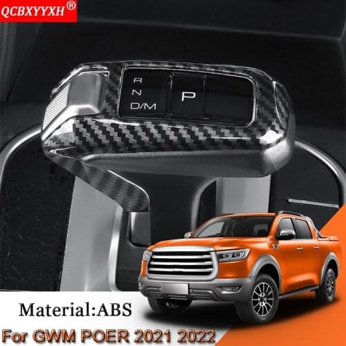 Car Styling ABS Car Automatic Gear Decoration Cover Interior Sequins Auto Sticker Accessories Fit For Great Wall POER 2021 2022