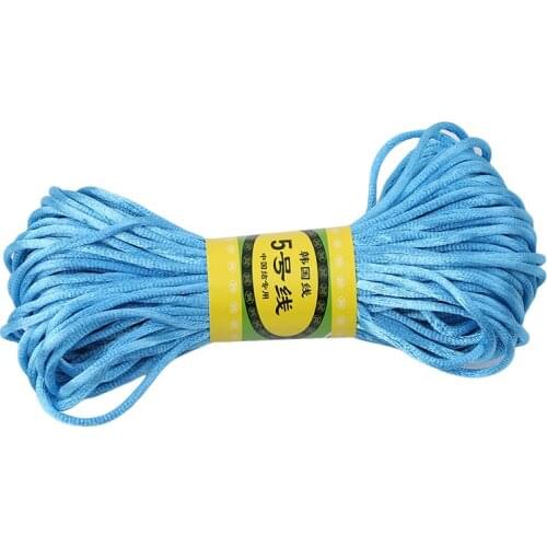 Nylon Rope 20M/Lot Satin Cords 1mm DIY String Accessary Findings Baby Silicone Teething Plastic Clip Baby Teether Lets Make