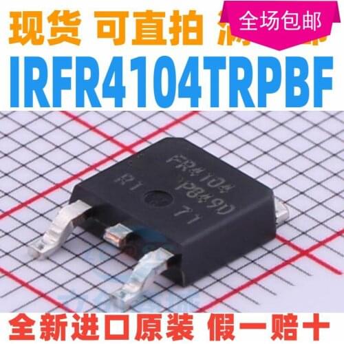 New 10pcs/lot IRFR4104TRPBF FR4104 IRFR4104 TO-252 40V 42A