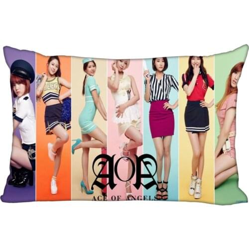 New Arrival Custom AOA Satin Pillowcase 45x35cm (one side) Printed Zipper Pillow Cover Custom your image gift