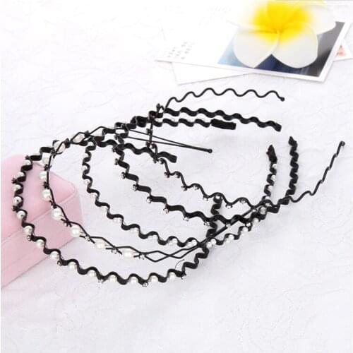 Fashion birthday gift 1pcs/set Crystal Pearl Hair Bands Headband Hair Accessories Ornaments Head Wear Hoop for Women Girls