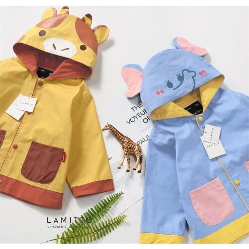Tonytaobaby Autumn and Winter Clothes New Kids Clothes Cute Animal Coat Cap Coat Girls Coat Boys Outwear