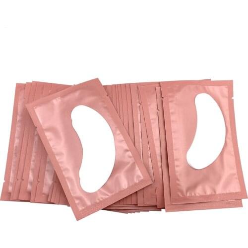 50/100 Pairs Eyelash Extension Patches Under Eye Pads Paper Lint free Stickers Hydrating Grafted Eyelash Pads Makeup Tools