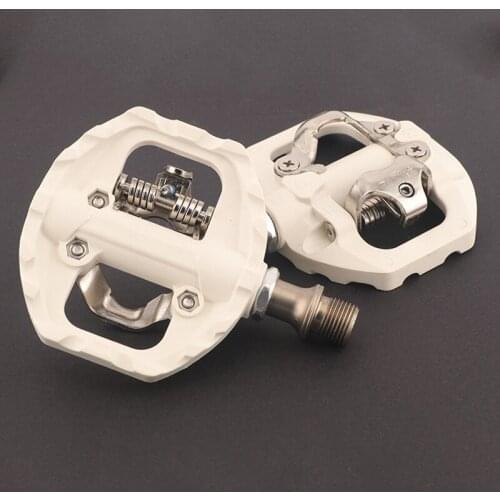 Mountain Bike Lock Pedal Road Bike Self-locking Bearing Pedal with Lock Plate SPD Replacement flat Cycling Pedal Dual-use