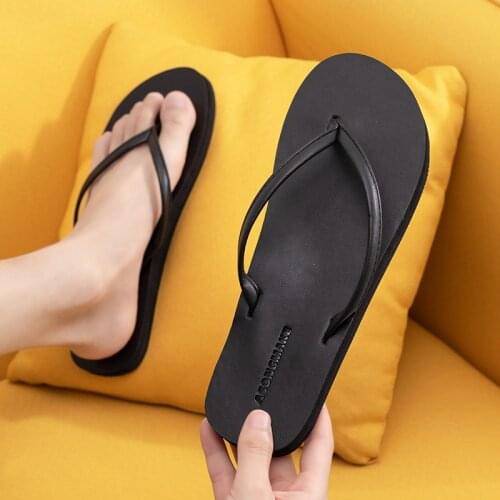 2021 Ｗomen Beach Flip Flops Solid Color Couples Outside Slippers Soft EVA Slip-on Summer Shoes Female Male Fashion Slides