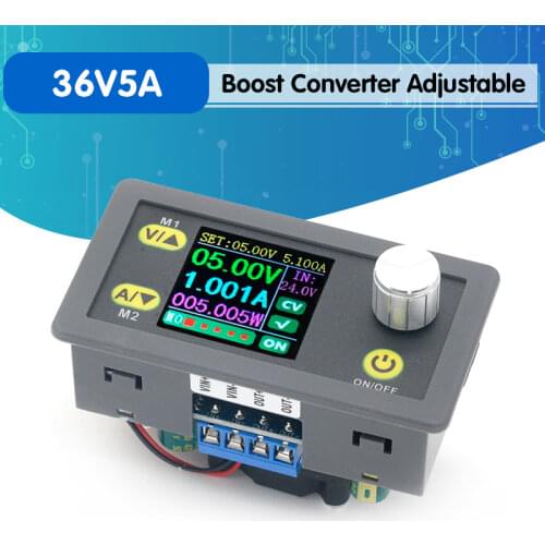 WZ3605E DC DC Buck Boost Converter CC CV 36V 5A Power Module Adjustable Regulated laboratory power supply Voltmeter ammeter
