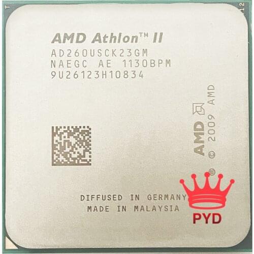 AMD Athlon II X2 260u 1.8 GHz Dual-Core CPU Processor AD260USCK23GM Socket AM3
