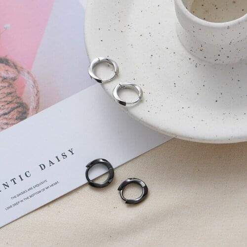 S925 pure silver twist wave earrings, Japanese and Korean simple temperament earrings and Earrings