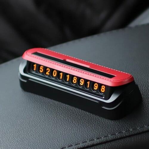 Hidden Temporary Parking Auto Card Phone Number Card Plate Telephone Number Car Park Stop In Car-styling Automobile Accessories