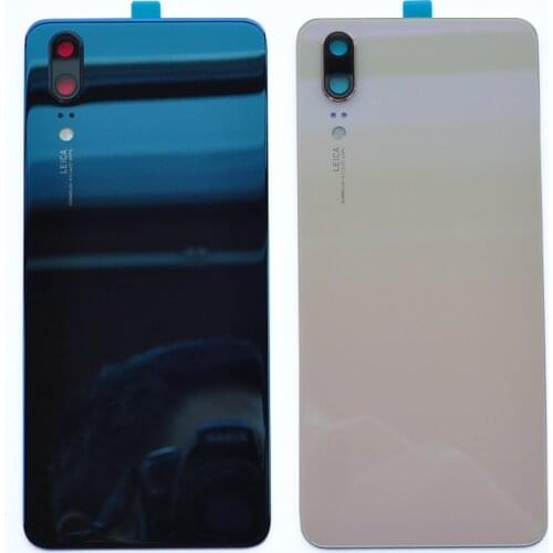 For Huawei P20 Glass Rear Housing Battery Cover Back Case P20 Glass Housing With Logo+Camera Lens Чехол для телефона