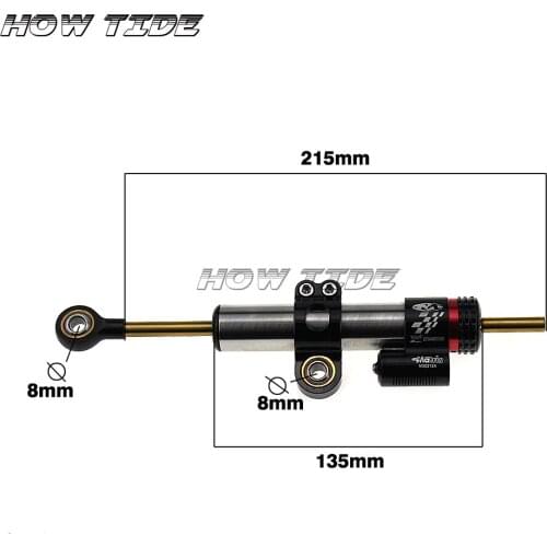 Universal Motorcycle Adjustable Steering Damper Stabilizer for Yamaha R15 V3 FZ16 R25 XJR 1300 MT 09 Tracer YZF R6 FZ6