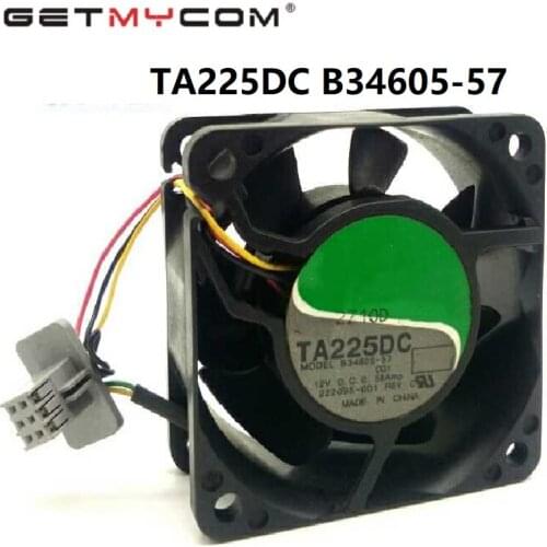 Getmycom Original TA225DC B34605-57 6025 12V 6CM 0.58A ball bearing cooling fan classic server fan