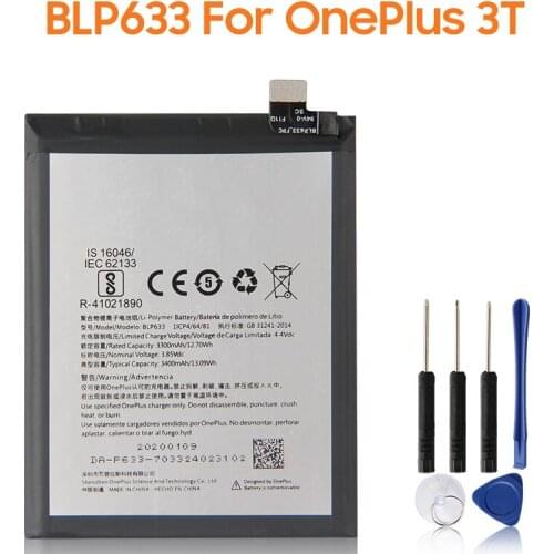 Yelping BLP633 Phone Battery For OnePlus 3T One Plus 3T 3400mAh