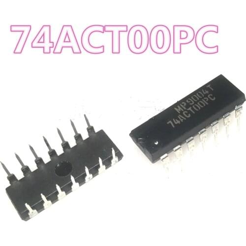 Free shipping: 10PCS-20PCS 74ACT00PC DIP-14 74ACT00 DIP14 74ACTOOPC 74ACTOO Integrated circuit block chip