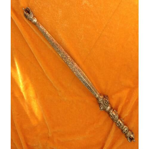 50cm / Exquisite Chinese antique copper buddhist weapon pestle