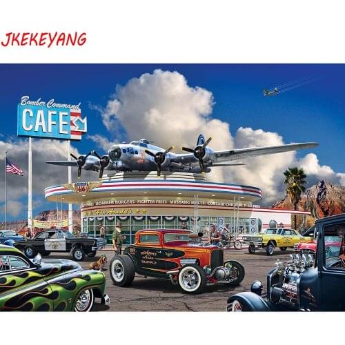 5D DIY square/round Diamond painting Aircraft airport Cross Stitch Diamond Embroidery Pattern Rhinestone home decor J2695