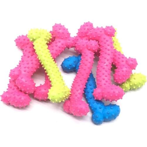 8 Styles Together Non-toxic Circle Rubber Pet Dog Puppy Dental Teeth Healthy Chew Biting Ring Play Toy Dog Toys Random Color