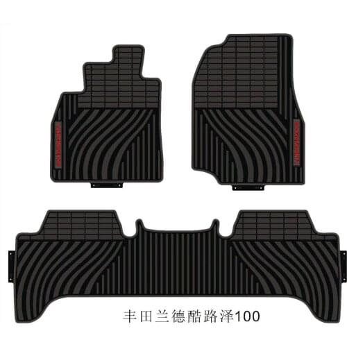 Car Floor Mats for Toyota Land Cruiser LC200 LC100 Prado Special No Odor Front and Rear Carpets Waterproof Rubber