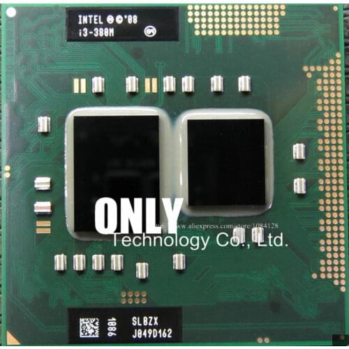 Free shipping latop cpu i3-380M 2.53 / 3M / 1066 SLBZX PGA official version of CPU HM55 / QM5 PGA988