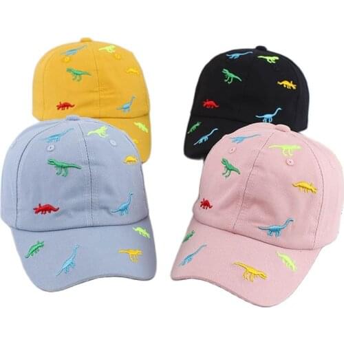 Doitbest 2021 Children Baseball Cap Autumn Hip Hop Embroidery dinosaur summer kids Hats Boys Girls hat Caps snapback gorras