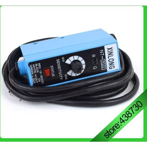 Color Code Sensor NT-RG22 NT-BG22 NT-WG22 TRACKING Photo Eye Rectify Photoelectric Switch Sensor for Baguch Slider Red white