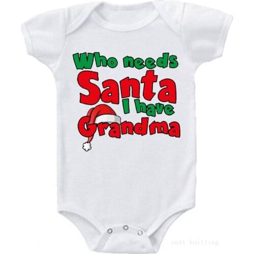 2019 Summer New Casual Newborn Baby Boy Girl Short Sleeve Letter Cute Cartoon Christmas Cotton Romper Baby Clothes