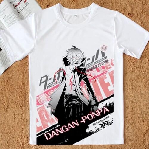 Danganronpa V3 T-shirt Dangan Ronpa Kirigiri Kyouko Naegi Makoto Monokuma Cosplay T Shirt Anime Tees
