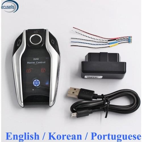 Korean Silver CF400 Upgrade Version Modified Universal Smart Remote Key LCD Screen for Toyota/Lexus/KIA/Peugeot/BMW/VW/Porsche