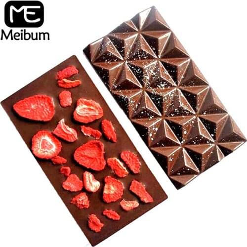 Meibum Chocolate Mold Polycarbonate 3D Plastic Confectionery Model Party Gift Candy Moulds Dessert Form Baking Tray Pastry Tools