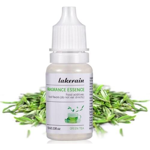Green Tea Natural Fruit Flavor Essence for Handmade Cosmetic Lip Gloss Base Lipgloss DIY Food Grade Fragrance Flavoring Essentia