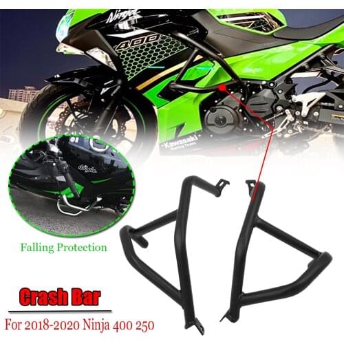 Ninja400 Ninja250 Engine Guard Crash Bar Motorcycle Parts Bumper Falling Protection for Kawasaki Ninja 400 250 2018 2019 2020