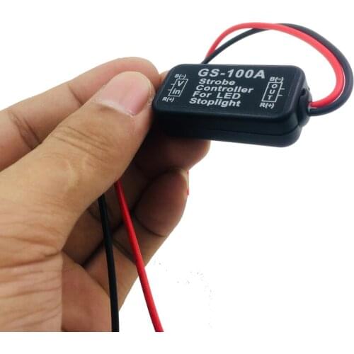 2018 NEW Auto Car 12V GS-100A LED Brake Stop Light Strobe Flash Flashing Controller Box For Motorcycle Signal taillight
