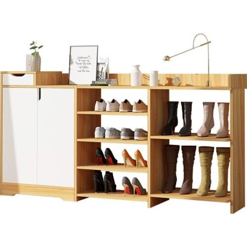 Shoe cabinet simple modern hallway multifunctional locker household simple storage economy and space saving shoe rack