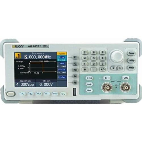 Owon AG-1022F DDS arbitrary waveform signal generator 2 Channels 25MHz
