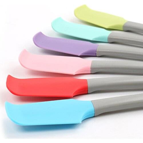 Food Grade Cream Cake Silicone Spatula Cookie Pastry Batter Scraper Baking Tool Multifunction Blade Fondant Cake Decoration Tool