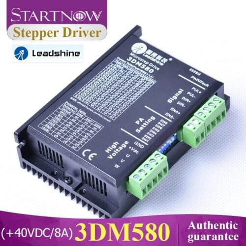 Startnow 3DM580 Stepper Motor Driver 3 Phase Leadshine Servo Driver 40 VDC Input Max 8A For CO2 CNC Laser Machine