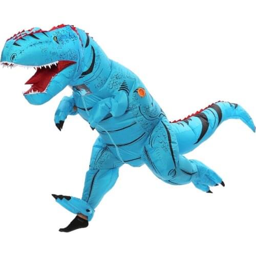 Adult T-rex Trex inflatable Dinosaur Costume for Women Men Animal Cosplay Halloween Party Fantasia clothing