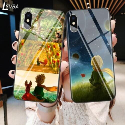 For iPhone 12 11 Pro Max mini Cover The Little Prince with fox for iPhone Max XR X 8 7 6 Plus 6S 5S SE Bright Phone Case