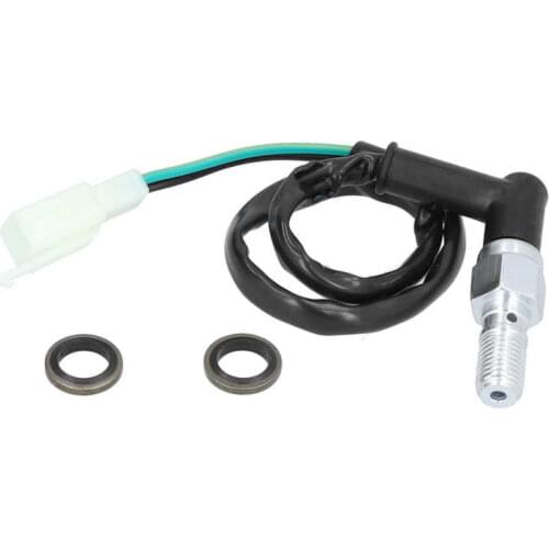 Rear Hydraulic Brake Switch Cable M10x1.25 Thread Single Hollow Bolt Universal for Motorcycle