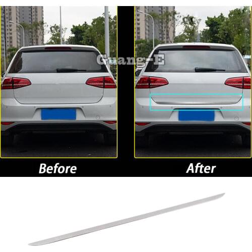 For VW Volkswagen Golf7 Golf 7 2014 2015 2016 2017 2018 Car Cover Stainless Steel Rear Door Bottom Tailgate Trunk Lid Tail Gate