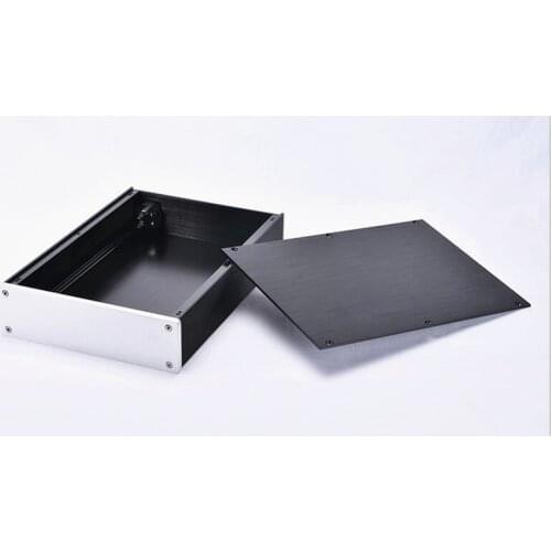 1 piece Aluminum Enclosure power amplifier case preamp power amp box PSU chassis 215*62*308