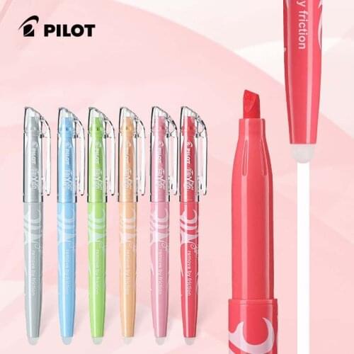 1pc Japan PILOT Erasable Highlighter Natural/Fluorescent/Pastel Marker 18 Colors Available Temperature Control Ink Stationary