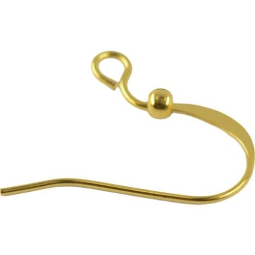 2x Hot Wholesale 100pcs Hook Earring Wire Coil Jewellery Making Fingding DIY Gold