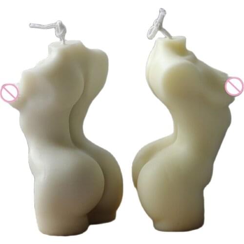 3D Body Clay Silicone Mold Male and Female Wax Mould Candle Making Soap Crayon UV Epoxy Resin Cement Casting Molds Home Decor
