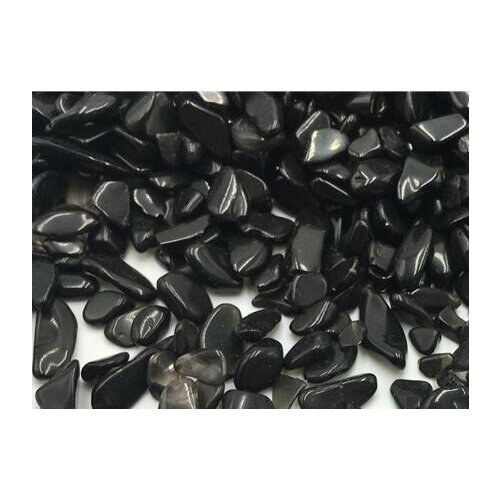 50g Natural Black Obsidian Gravel Quartz Mini Stone Rock Chips Energy Healing