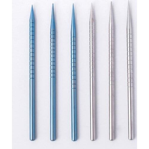 6pcs/set Stainless steel titanium alloy tool Ophthalmic Micros instruments Long/midle/Short cone Double head Tears dilator